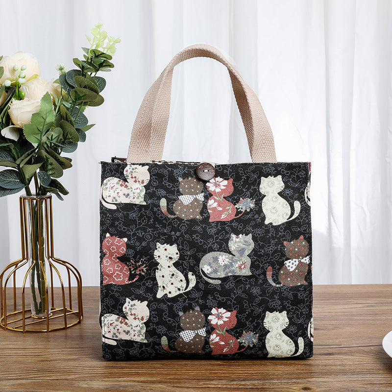 Cute Cat-Themed Storage Tote Stornfield