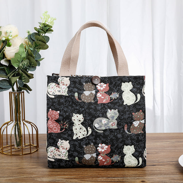 Cute Cat-Themed Storage Tote Stornfield