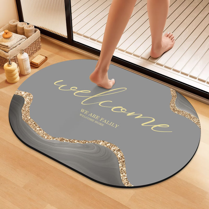 Artistic Floral Bath Mat Stornfield