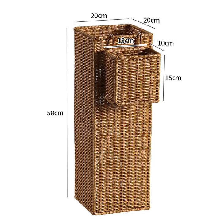 Hexagonal Decorative Wicker Storage Container Stornfield