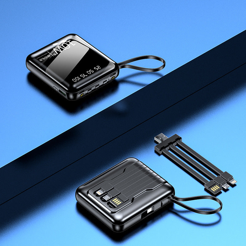 Portable power bank with digital power display and multifunctional cable Stornfield
