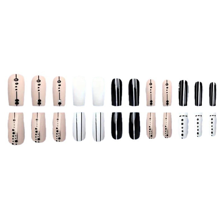 Artistic Geometric Press-On Nail Art Stornfield
