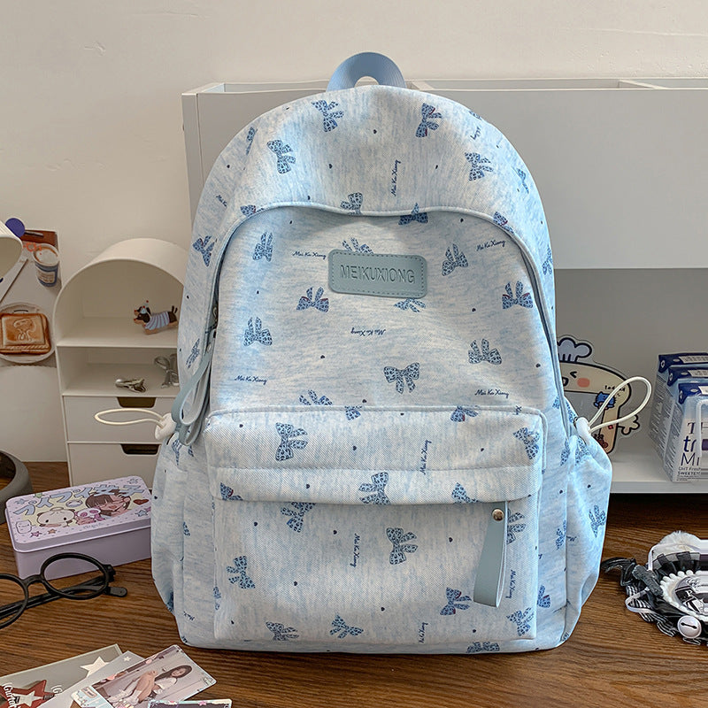 Stylish Butterfly Print Backpack Stornfield