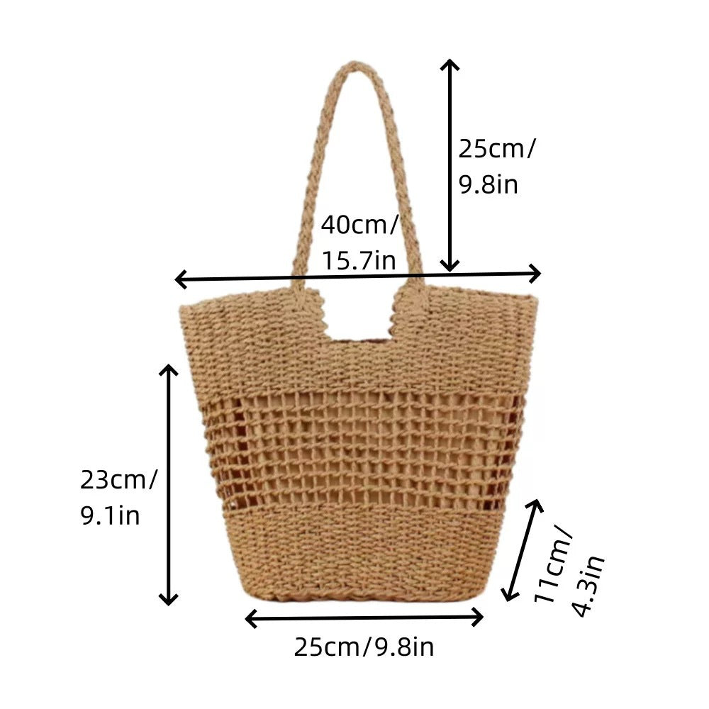 Braided shopping bag with structured design Stornfield