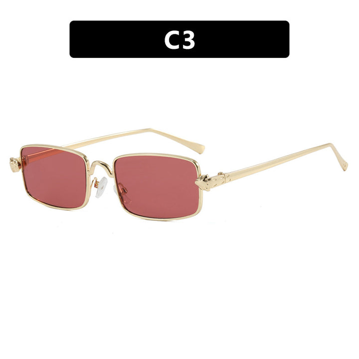 Ladies elegant square sunglasses with luxurious metal frame and UV protection Stornfield