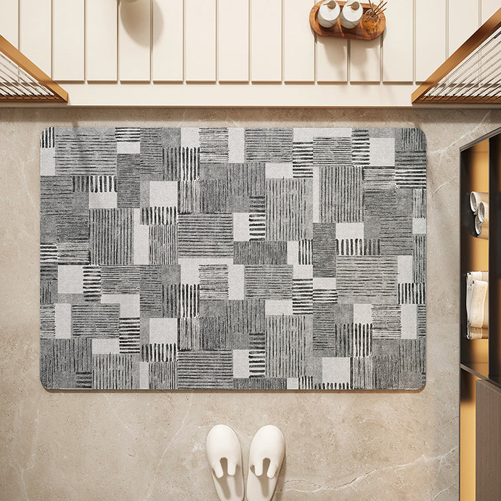 Floral Patterned Entryway Mat