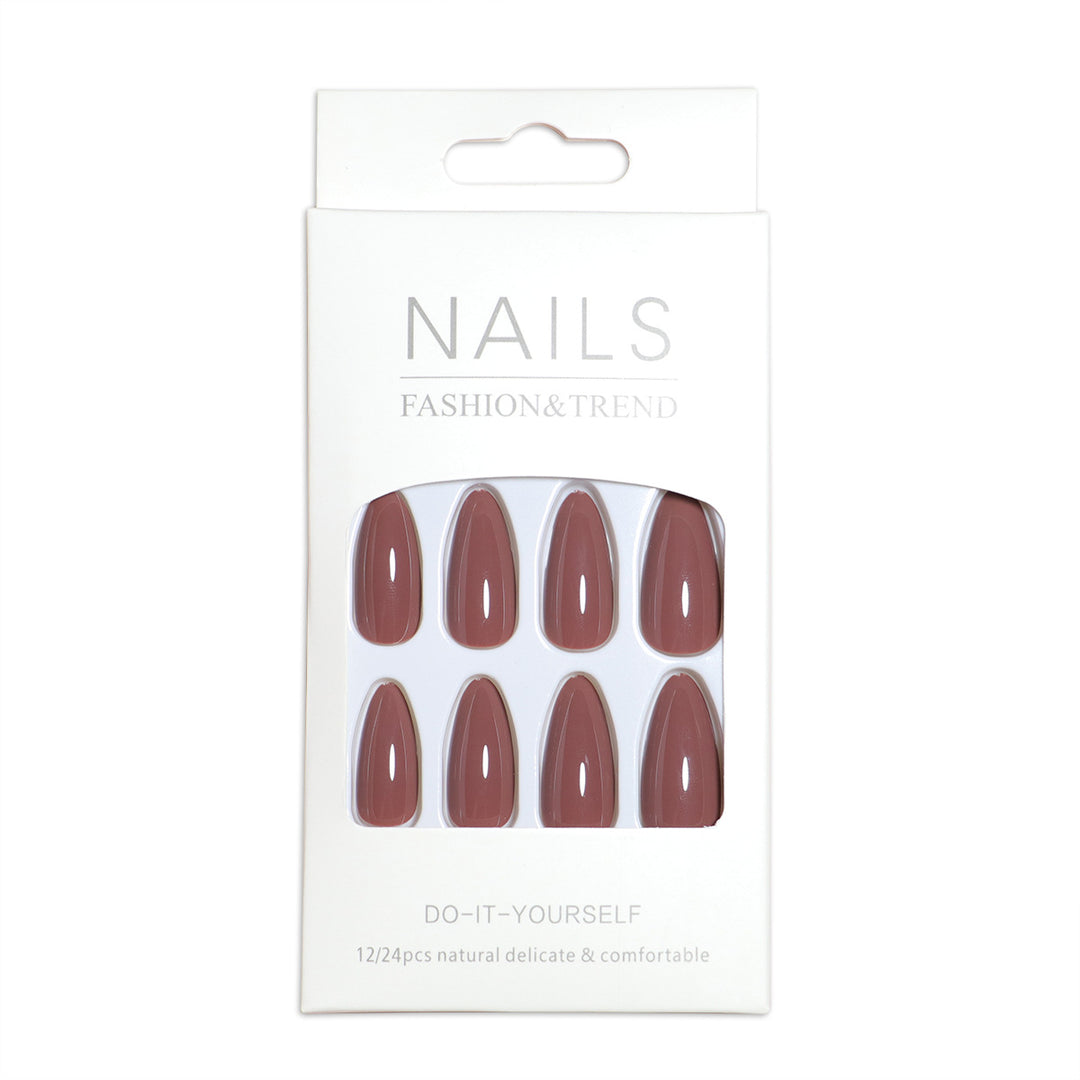 Almond-Shaped Press-On Nail Set with DIY Applicator Stornfield