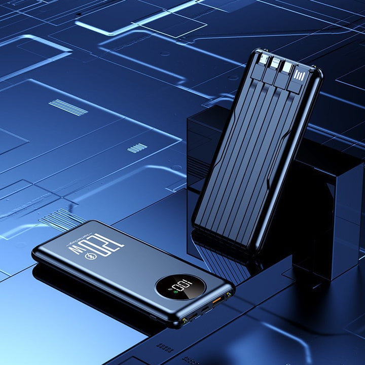 Portable high-performance power bank with intelligent cable management Stornfield