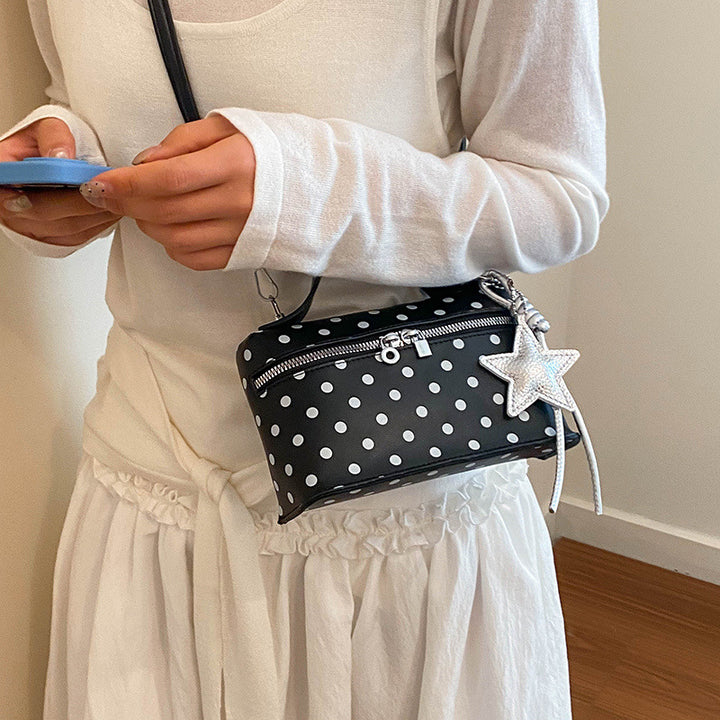 Structured Polka Dot Handbag
