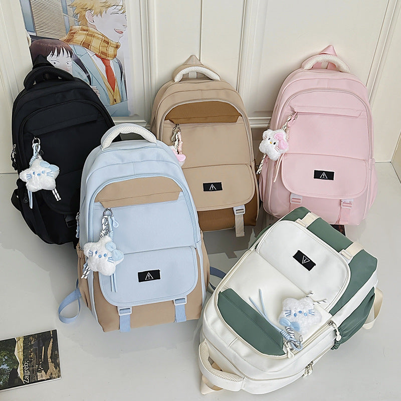 Stylish Multi-Functional Backpack with Plush Keychain Stornfield