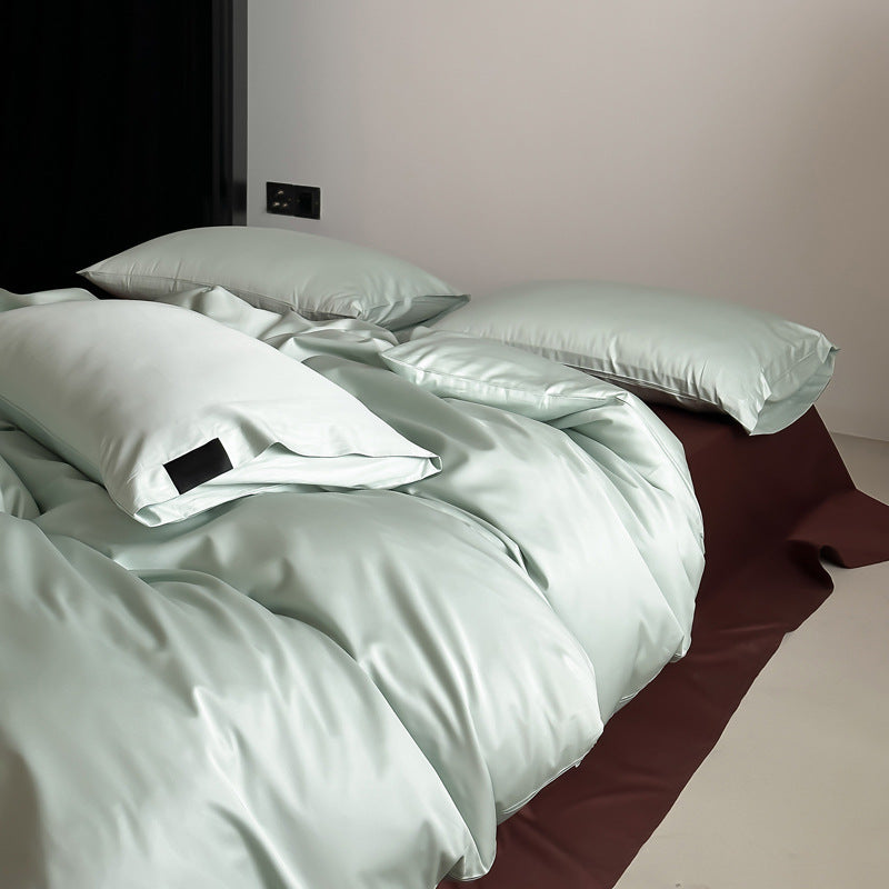 Luxury Cotton Sateen Duvet Cover Set with Envelope Pillowcases