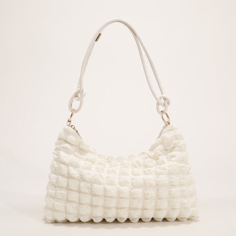 Textured Plush Handbag