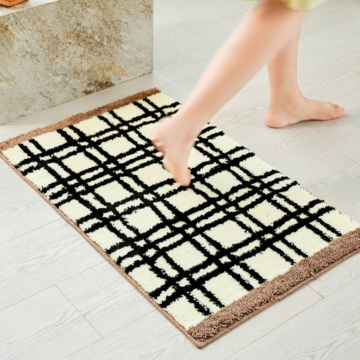 Plush Textured Bath Rug