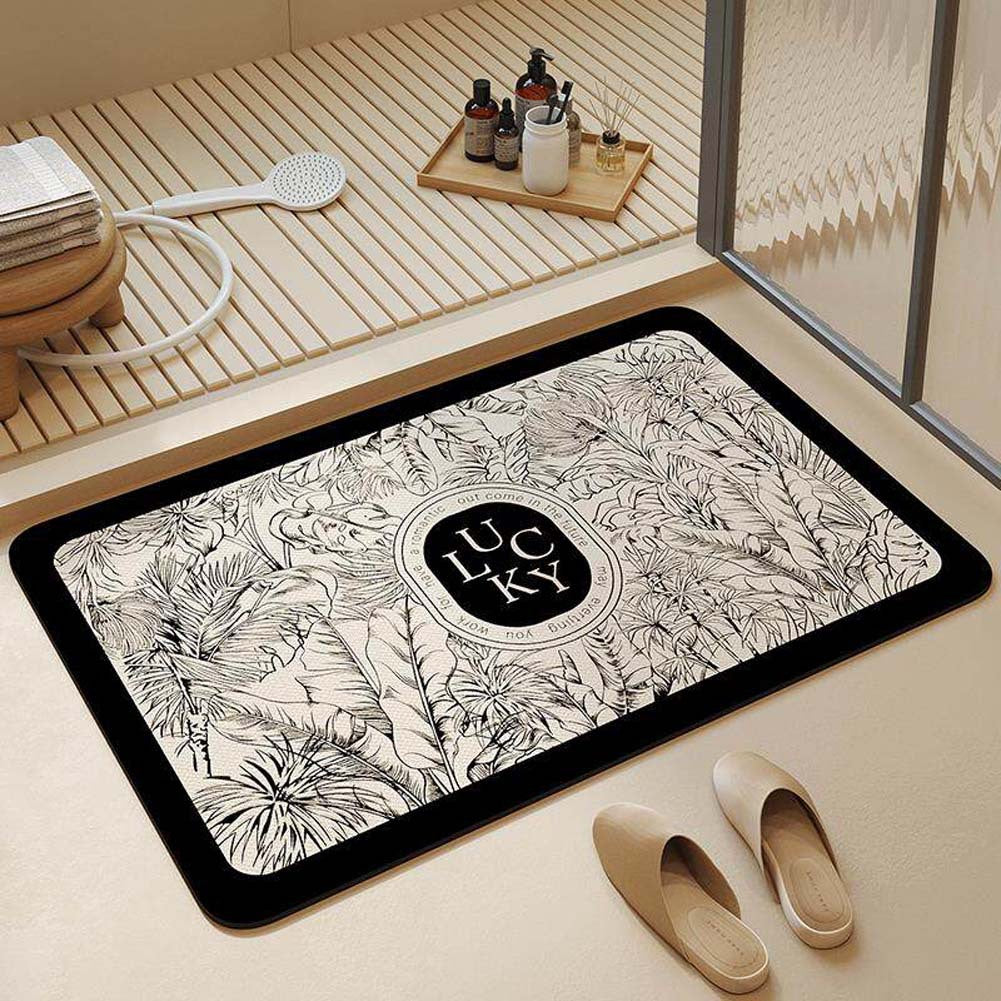 Decorative Oval Bath Mat