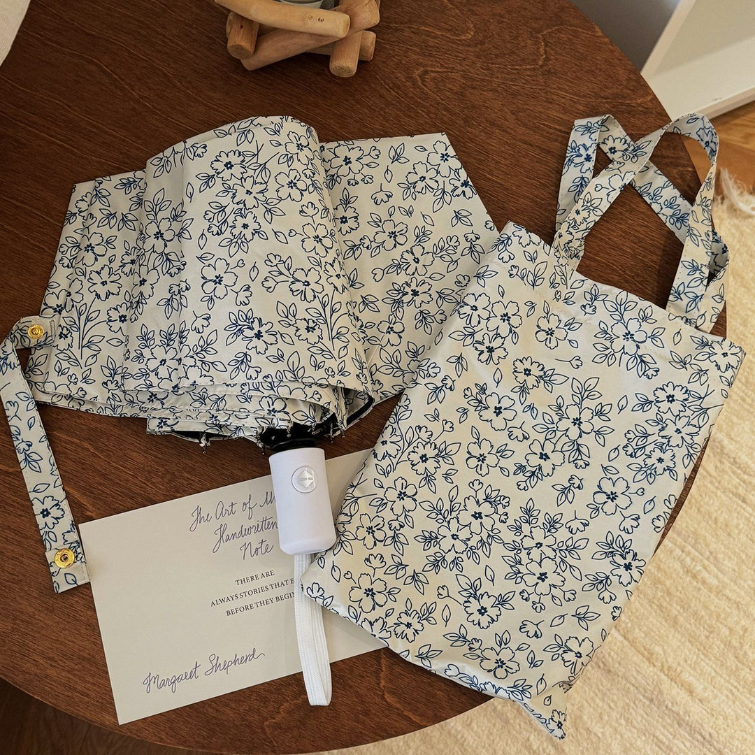 Women's Foldable Shopping Bag with Floral Design Stornfield