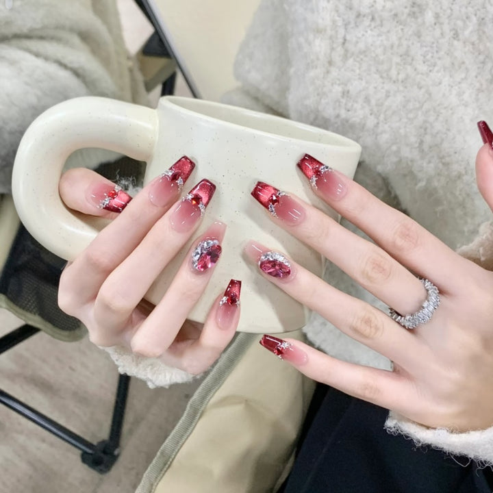 Decorative Luxury Press-On Nail Set Stornfield