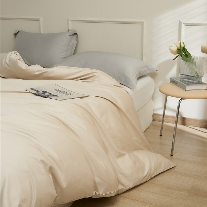 Cotton Renforcé Duvet Cover with Soft Touch Finish and Hidden Zipper