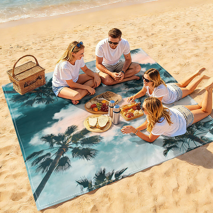 Mandala Design Beach Mat Stornfield