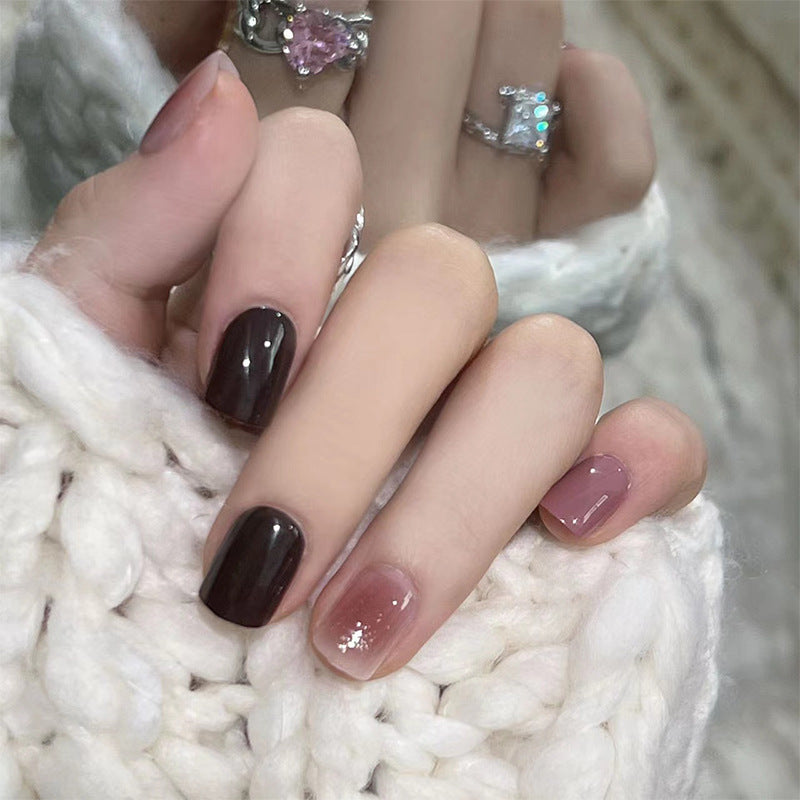 Elegant Nail Art with Glitter and Ombre Effect Stornfield