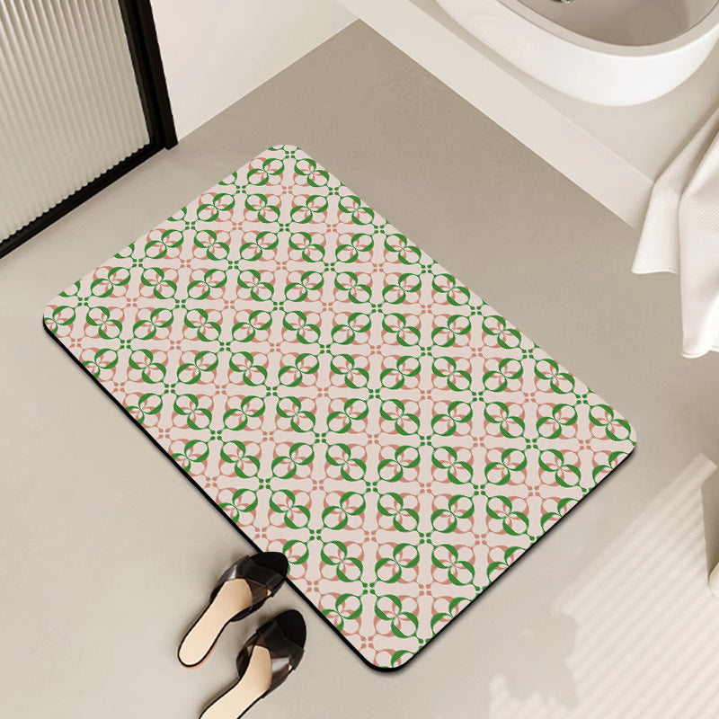 Geometric Pattern Decorative Floor Mat Stornfield