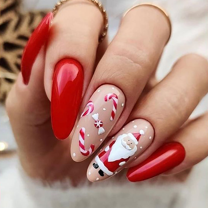 Festive Santa Claus Press-On Nail Set Stornfield