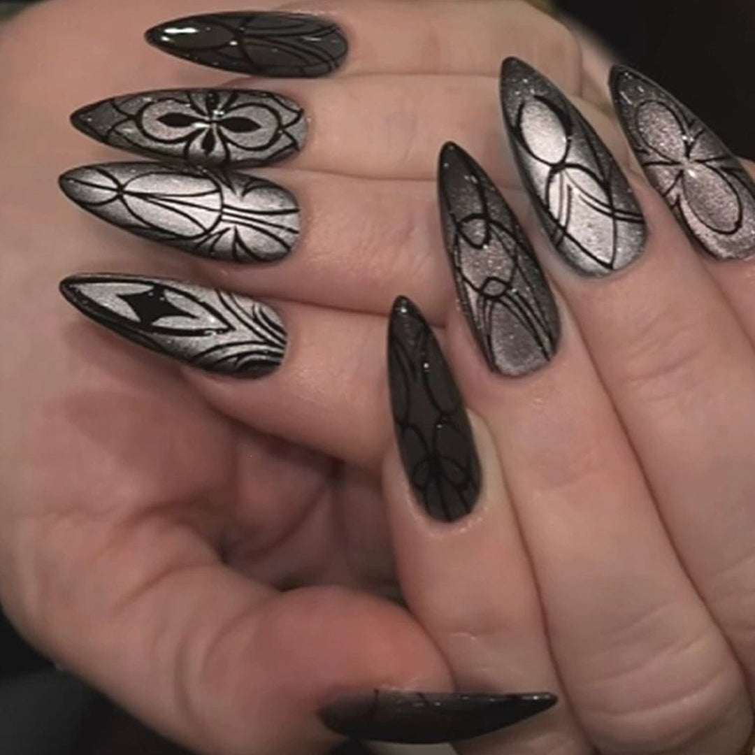 Artistic Press-On Nail Set