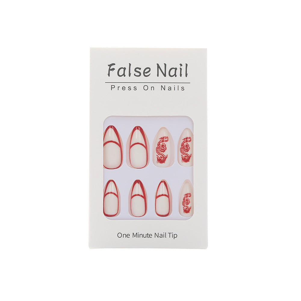 Artistic nails with dragon motif Stornfield