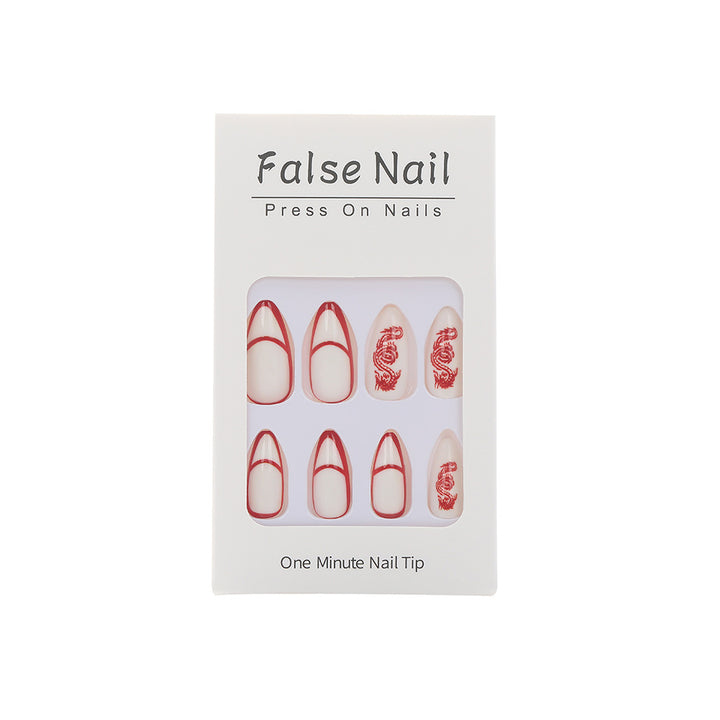 Artistic nails with dragon motif Stornfield