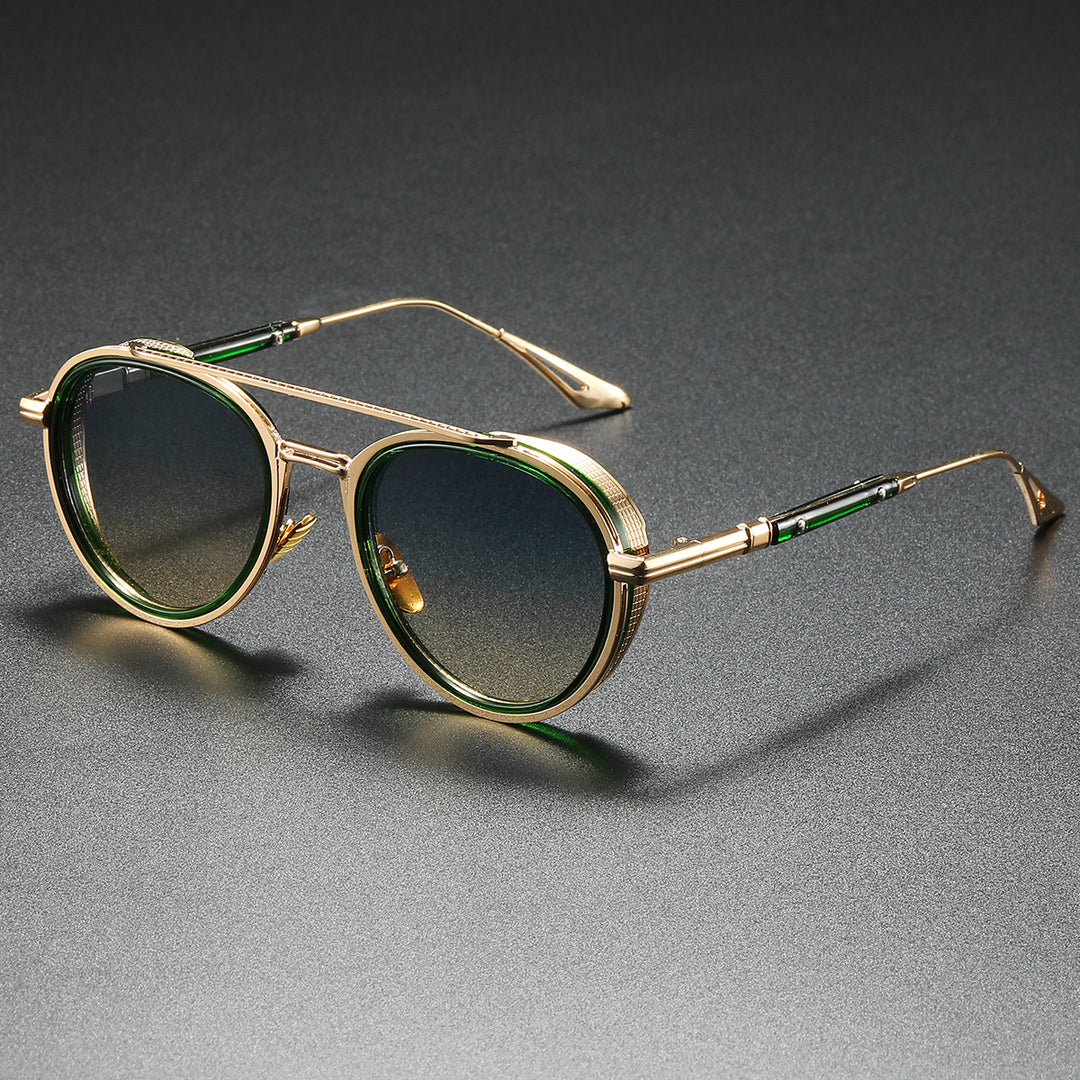 Women's Designer Sunglasses with Luxurious Metal Frame and Retro Accents Stornfield