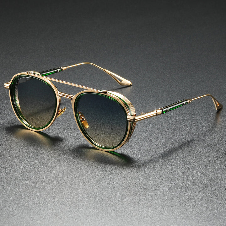 Women's Designer Sunglasses with Luxurious Metal Frame and Retro Accents Stornfield