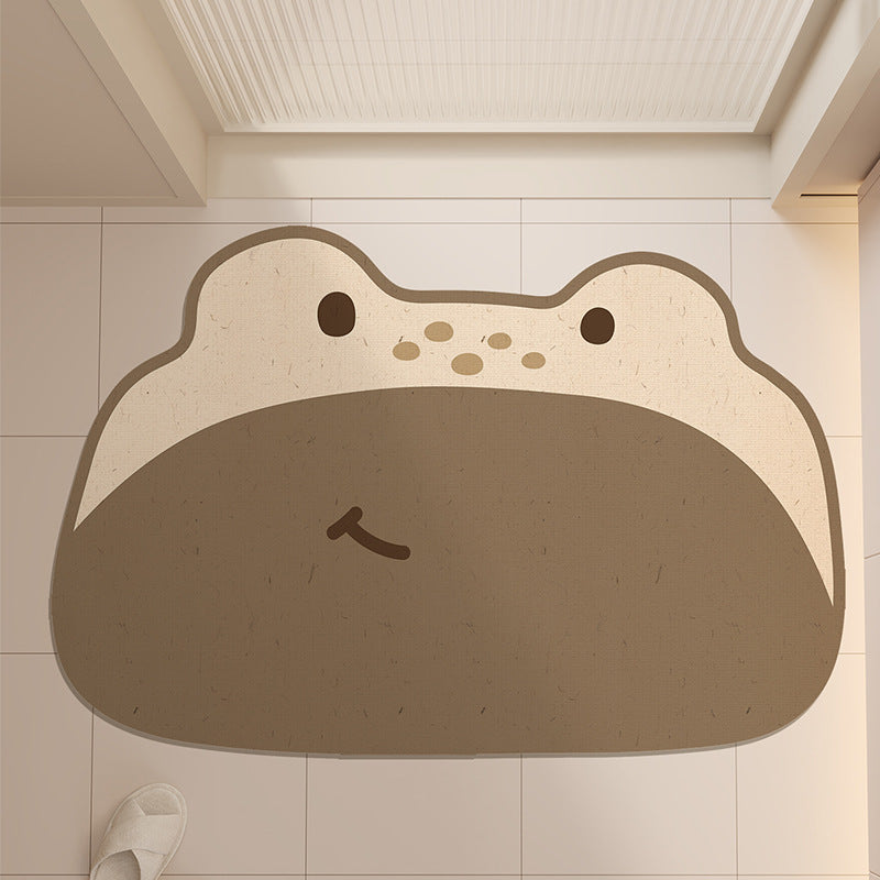 Adorable Frog-Shaped Bath Mat