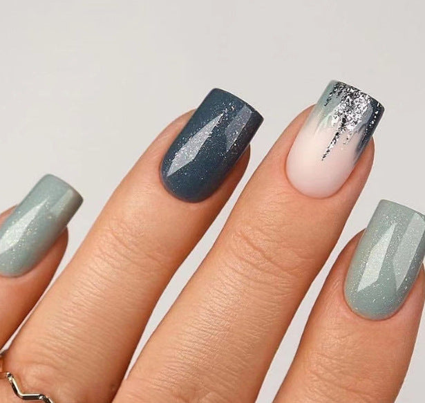 Artistic Winter-Themed Nail Art Stornfield