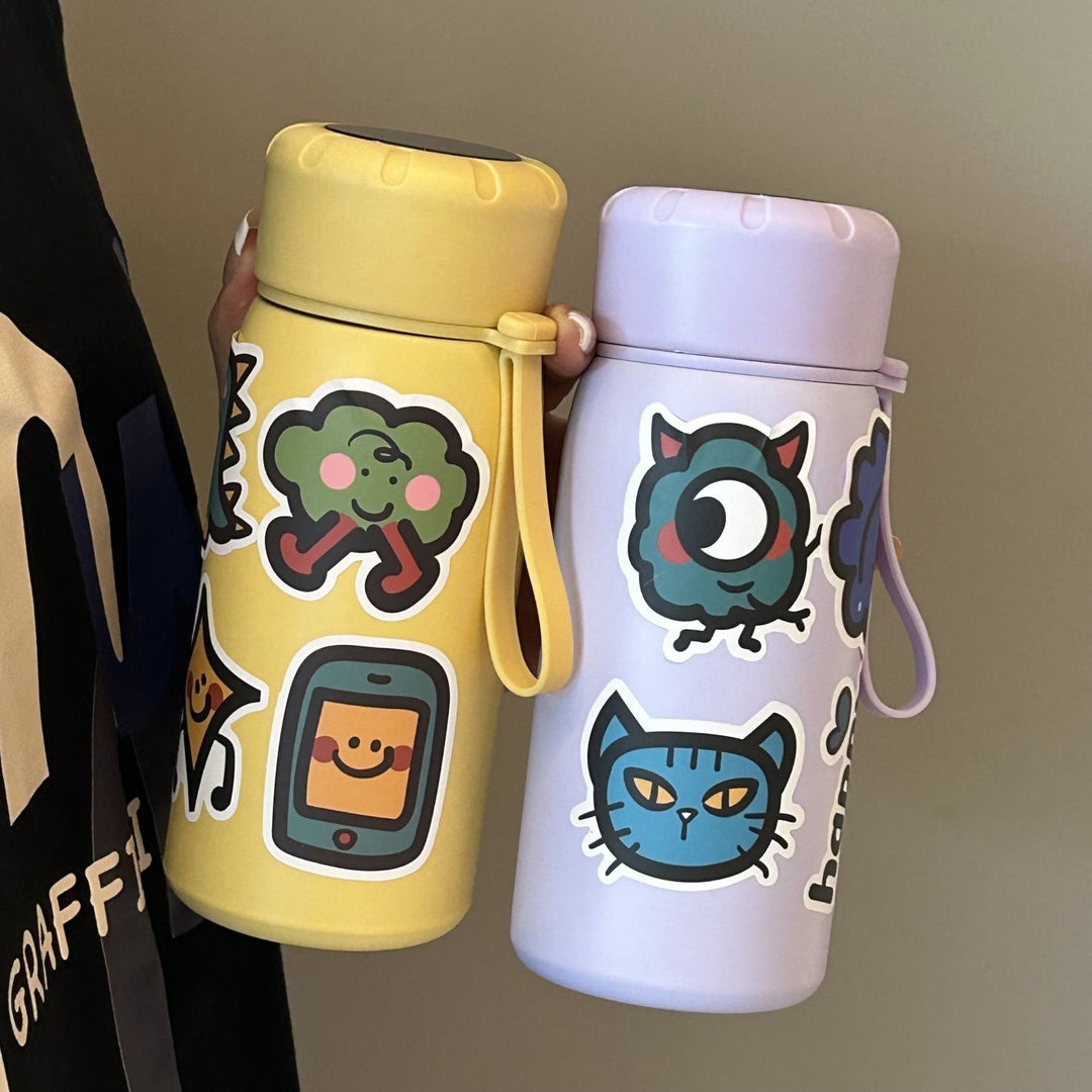 Ladies stylish water bottle with funny sticker motifs Stornfield