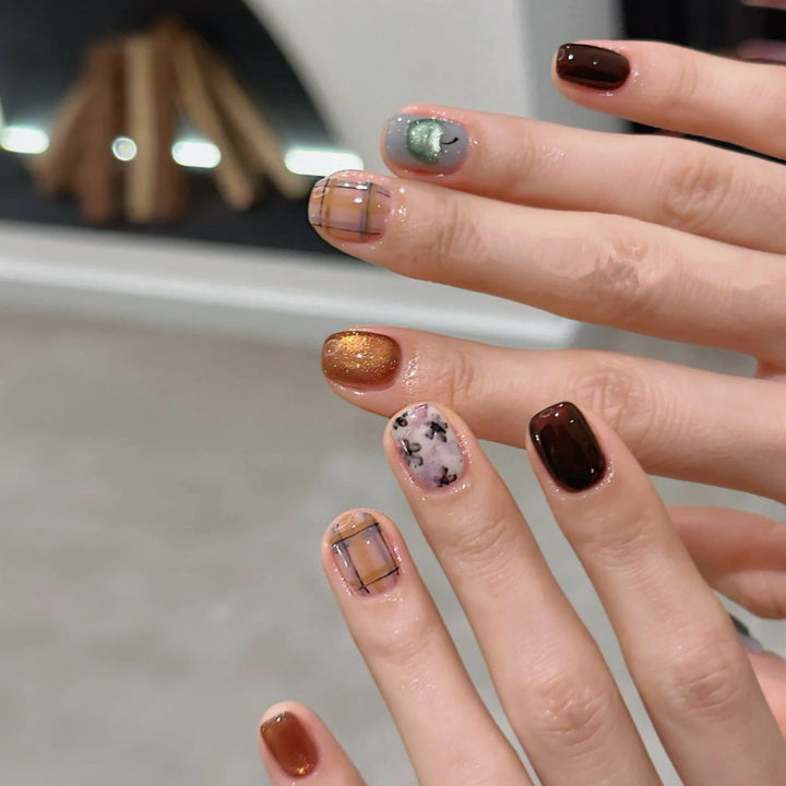 Themed Decorative Press-On Nail Art Set