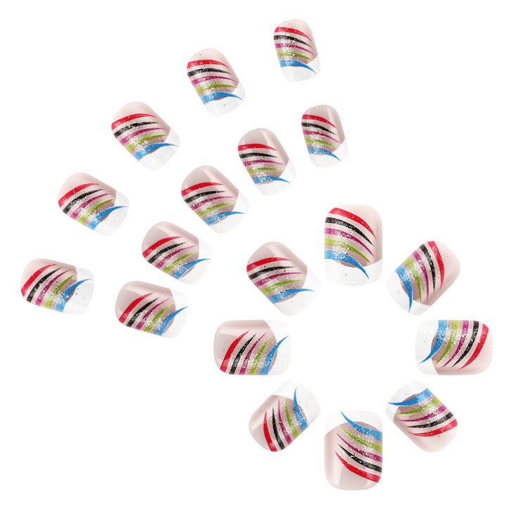 Stylish French Tip Nail Art Set Stornfield