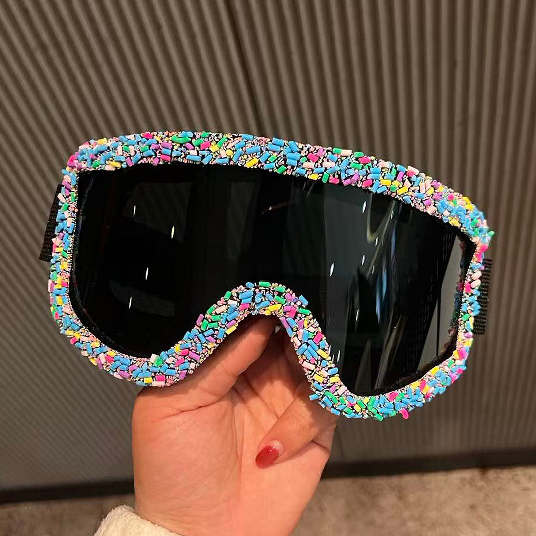 Women's stylish ski goggles with unique decor Stornfield