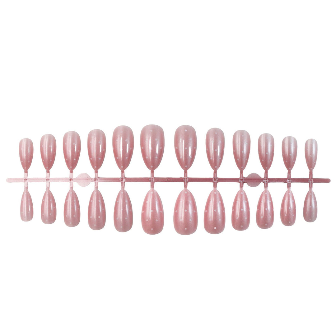Artificial nails with modern dot design Stornfield