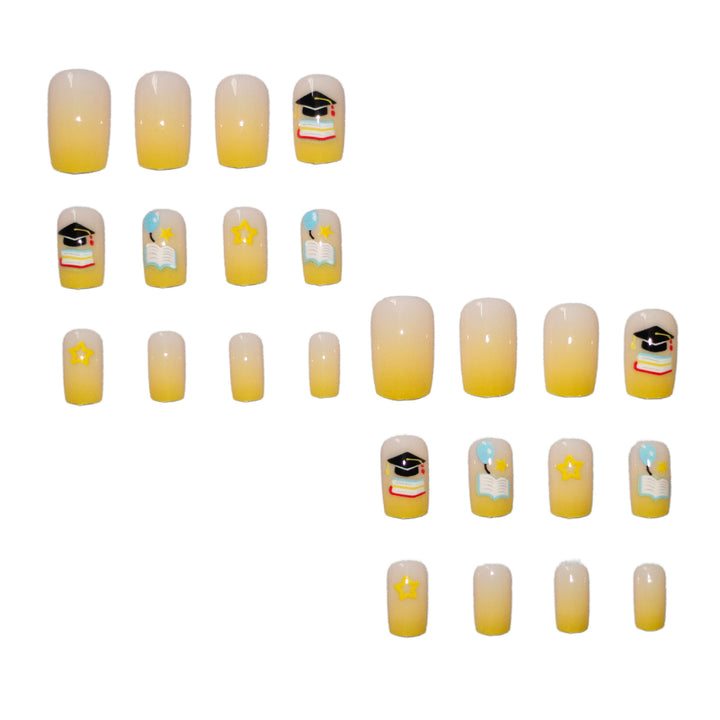 Creative Graduation-Themed Nail Art Kit