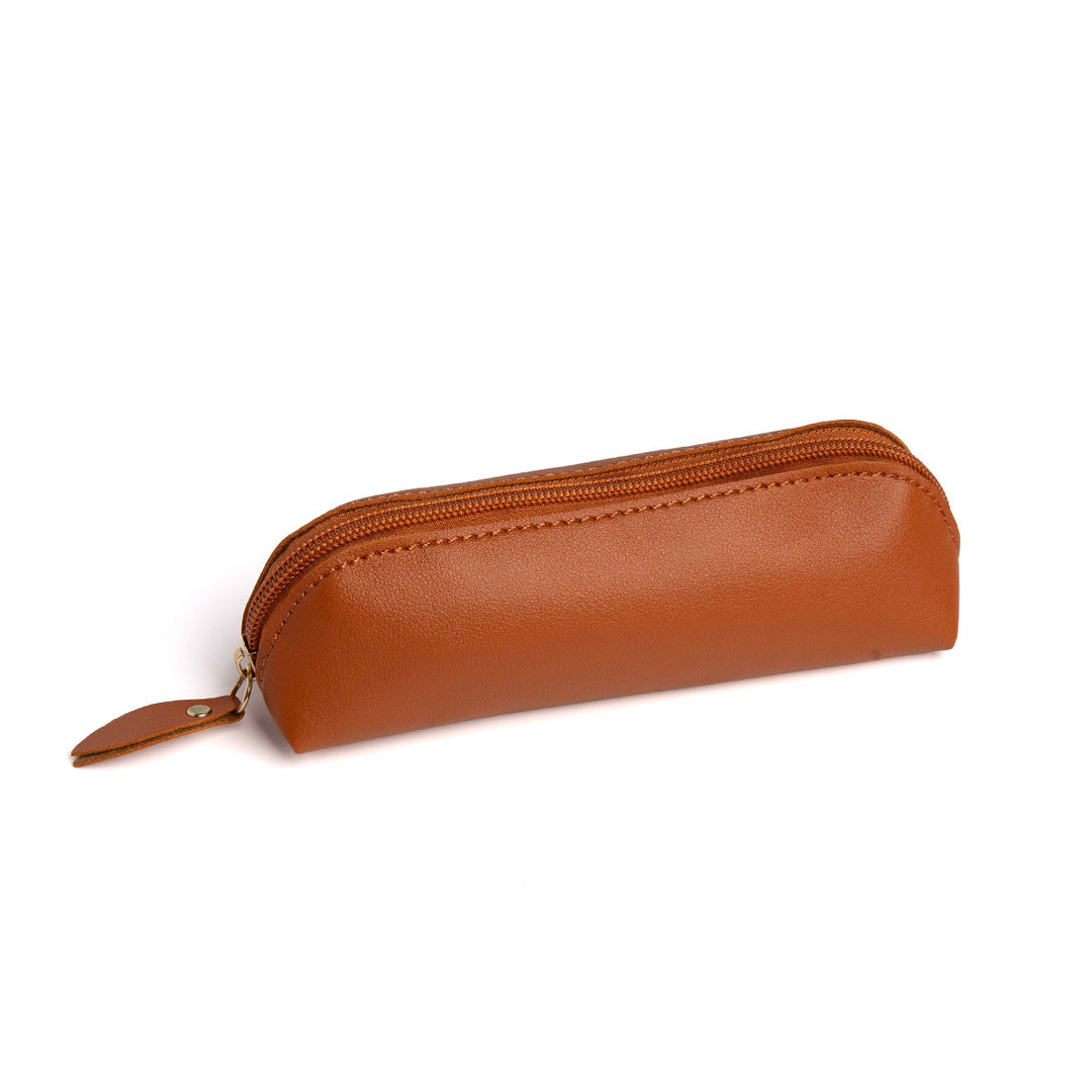 Premium Leather Zippered Pencil Case Stornfield