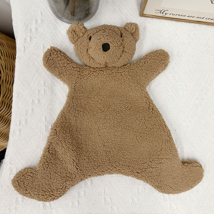 Sherpa Lamb Lovey Security Blanket with Embroidered Face