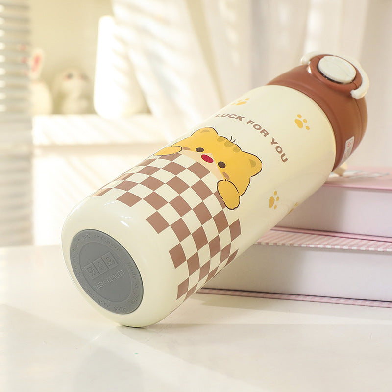 Unisex Insulated Drinking Bottle with Cute Animal Design Stornfield