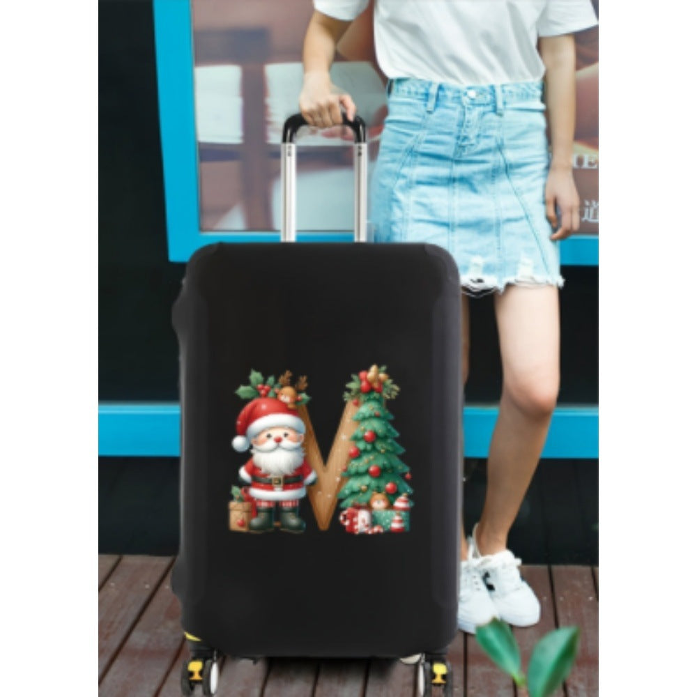 Women's hard-shell travel suitcase with festive Christmas design Stornfield
