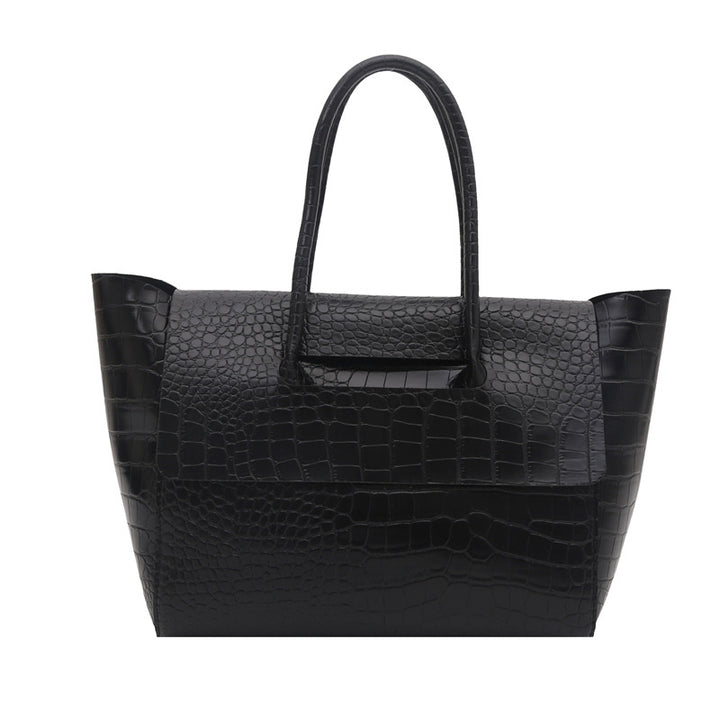 WoCrocodile Textured Structured Handbag Stornfield