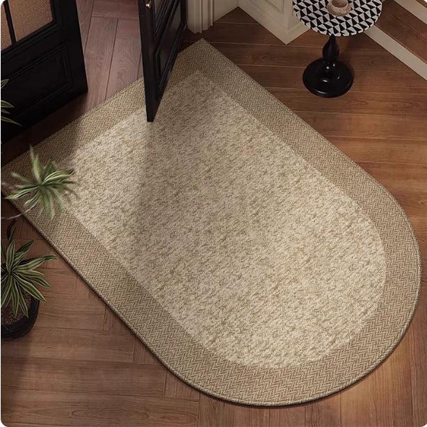 Braided Natural Fiber Entryway Mat for Home