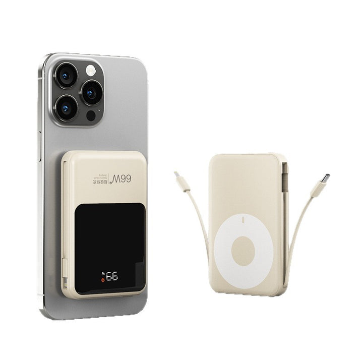 Magnetic Power Bank with Integrated Qi Charger Stornfield