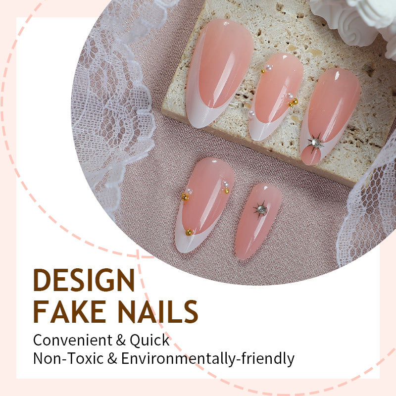 Artificial nail set with elegant Swarovski elements Stornfield