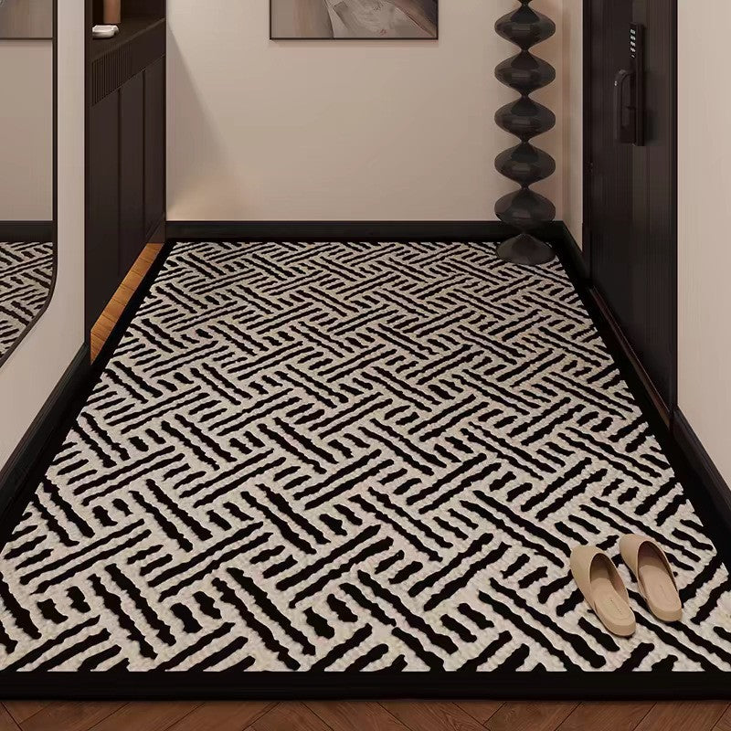 Textured Geometric Area Rug
