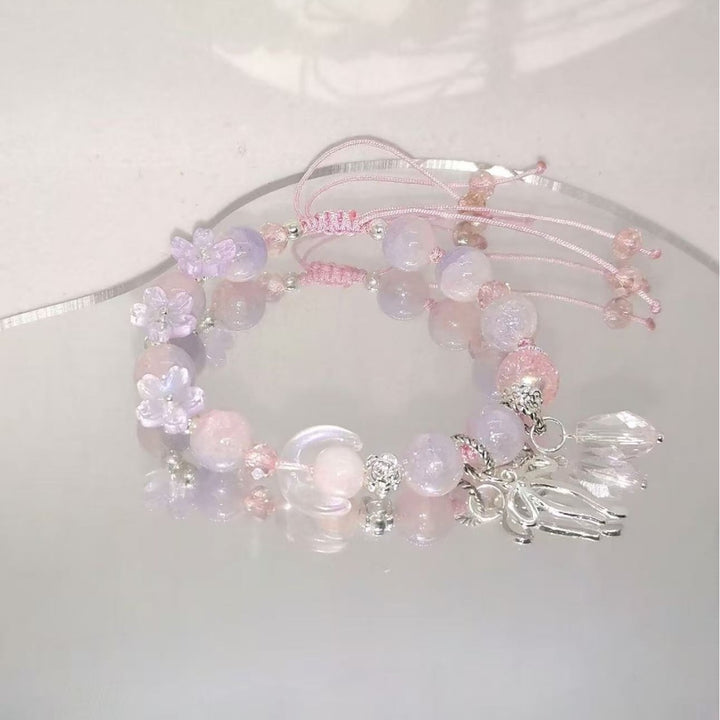 Handmade Floral Bead Charm Bracelet Stornfield