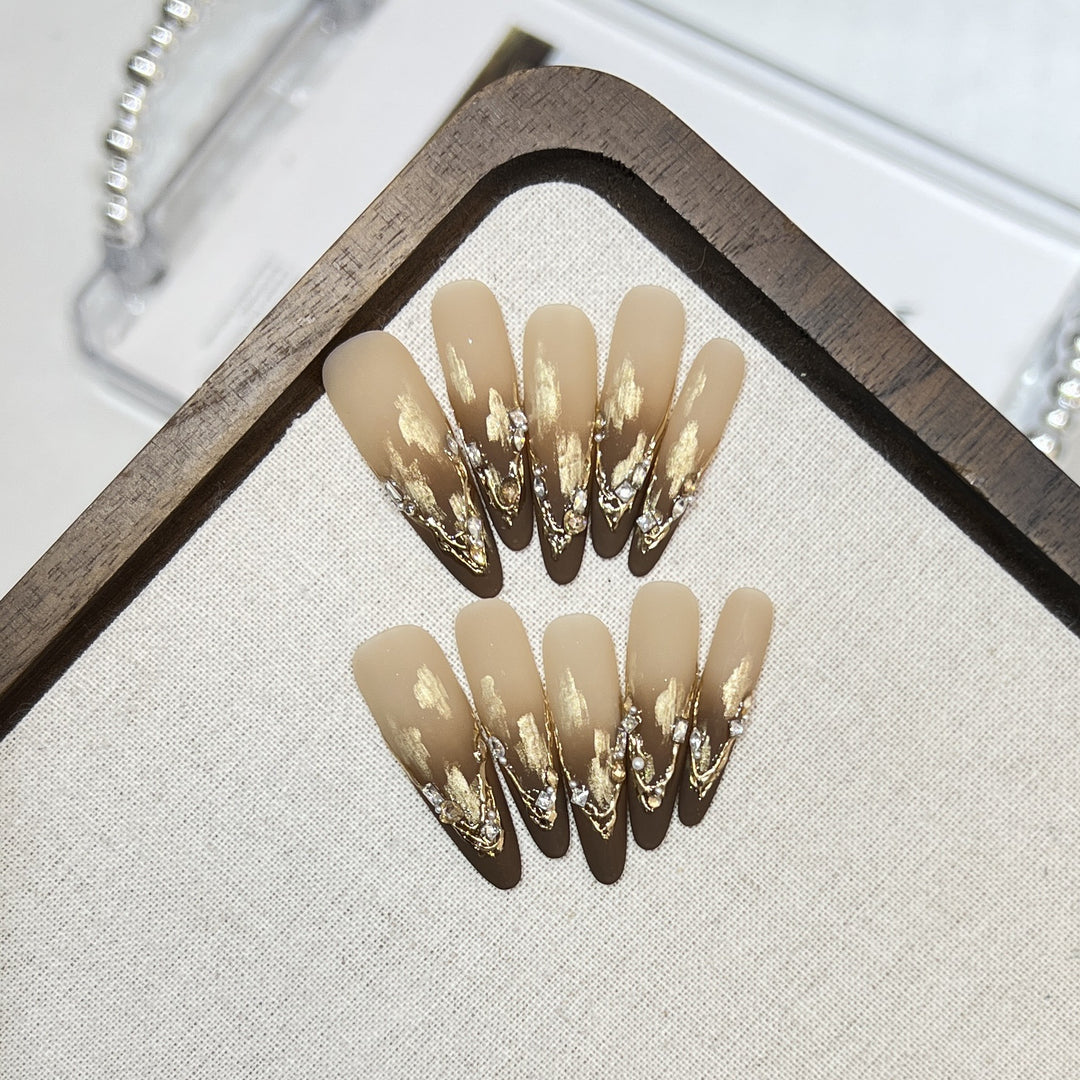 Premium Matte Long Tip Press-On Nails