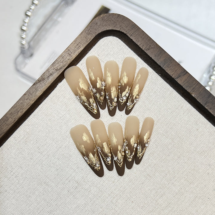 Premium Matte Long Tip Press-On Nails
